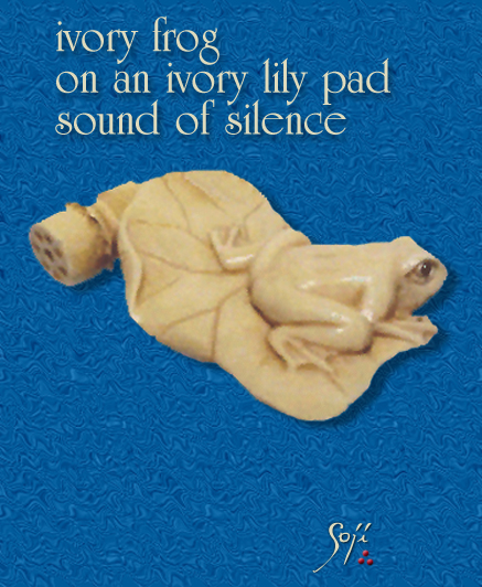 ivory-frog-lilypad-netsuke